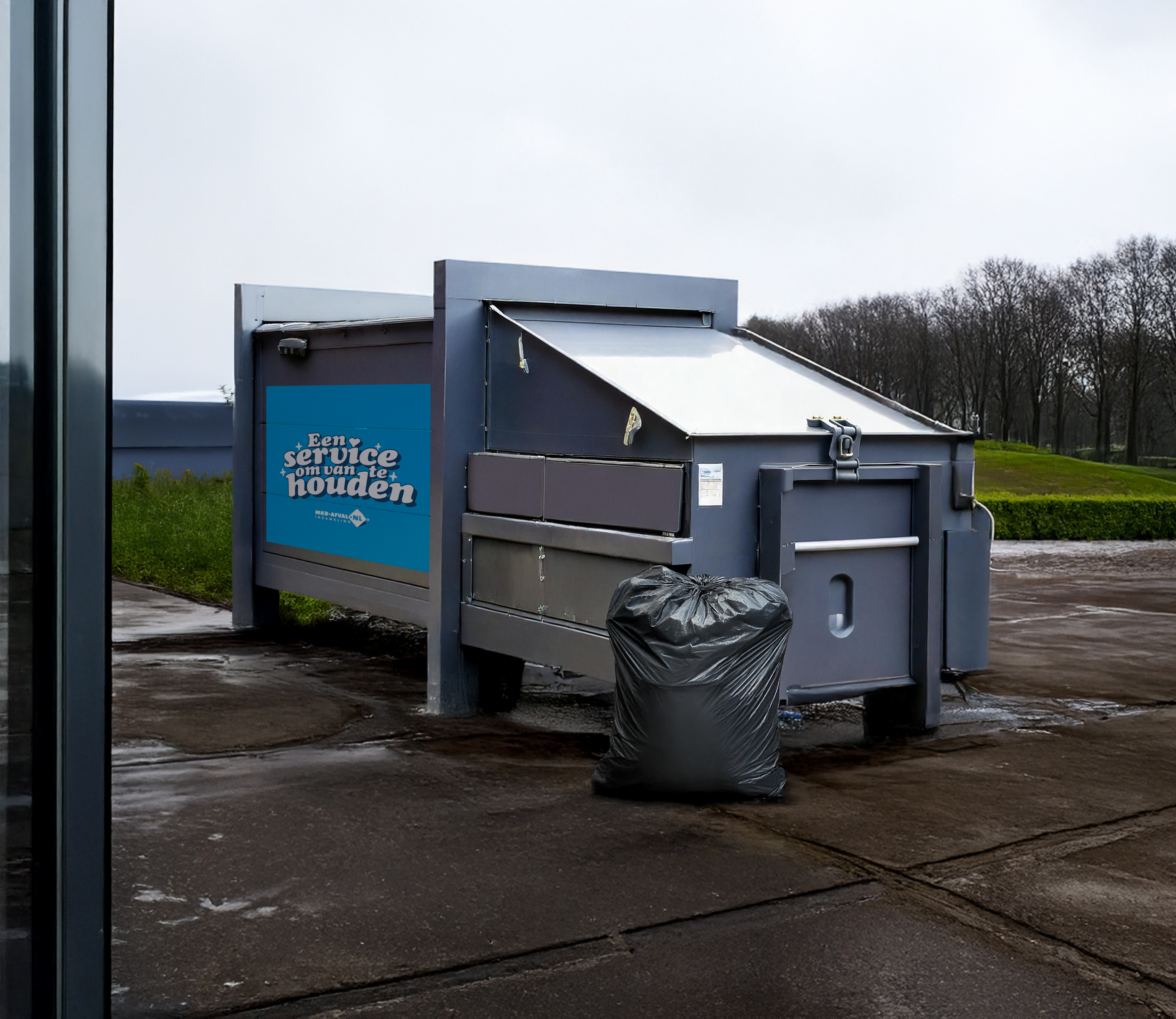 Perscontainer groot