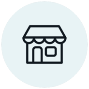 Winkel en retail branche logo