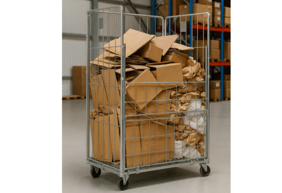 Gaascontainer voor papier en karton