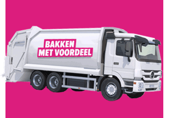 Inzamelwagen van MKB-afval